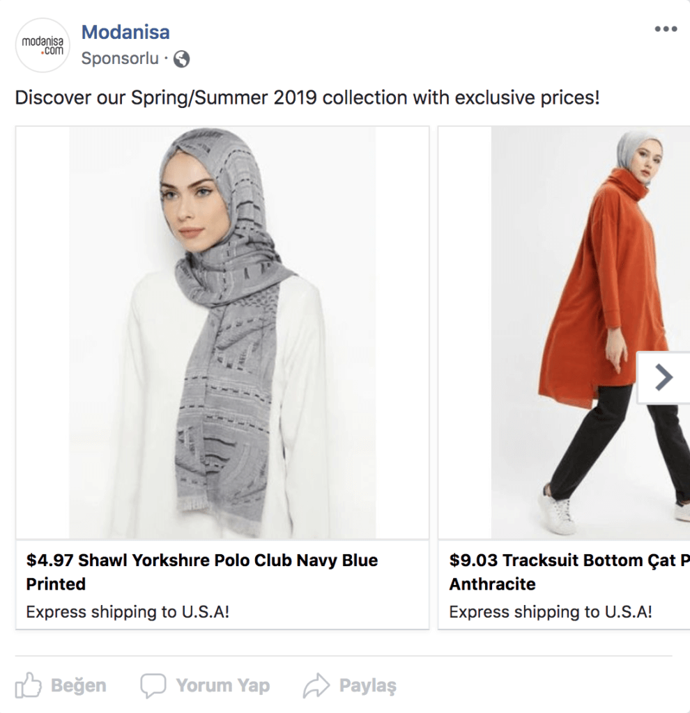 modanisa-facebook-rakip-reklam-stratejisi